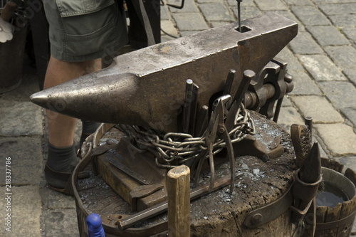 Blacksmith anvil for iron work