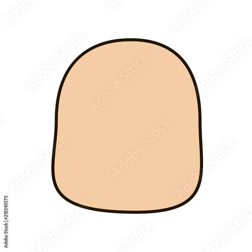 different forms of face, vector icoka. chiseled outline