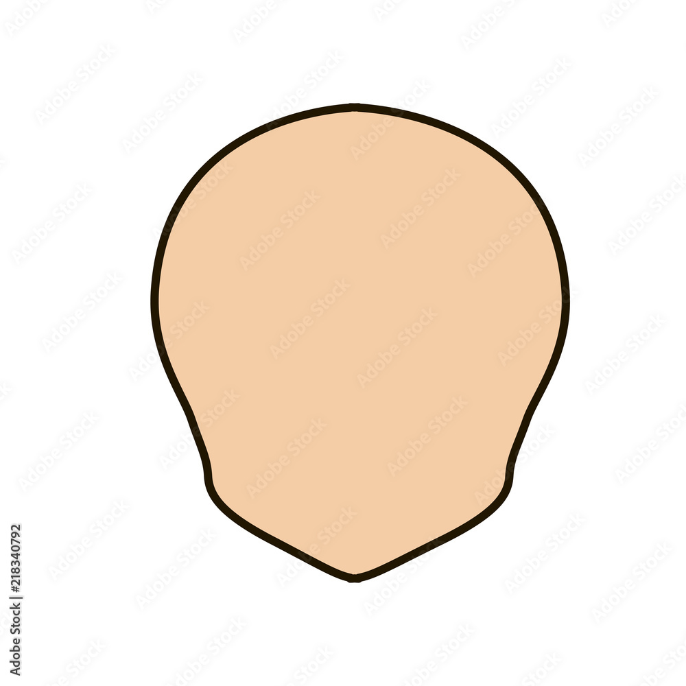 different forms of face, vector icoka. chiseled outline different forms of face, vector icoka. chiseled outline