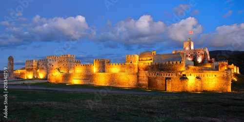 Night view of Rabati castles, fortress in Akhaltsikhe, Georgia.