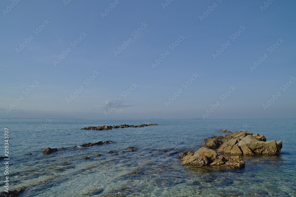 the stones at the beach