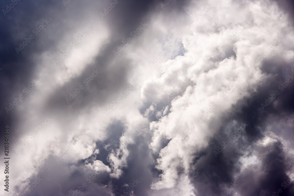 background of storm clouds before a thunderstorm