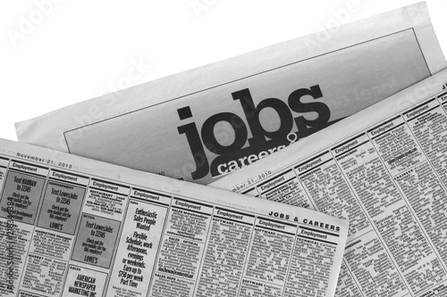 Careers Section in a Newspaper - Isolated