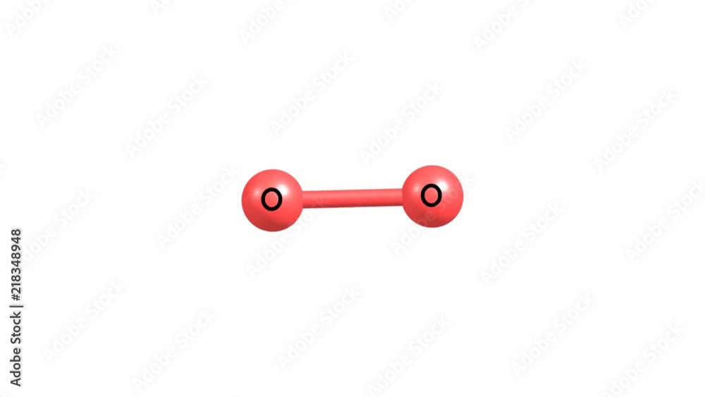 Rotating oxygen molecule Rotating oxygen molecule