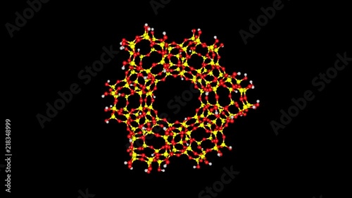 Rotating zeolite molecule
 photo