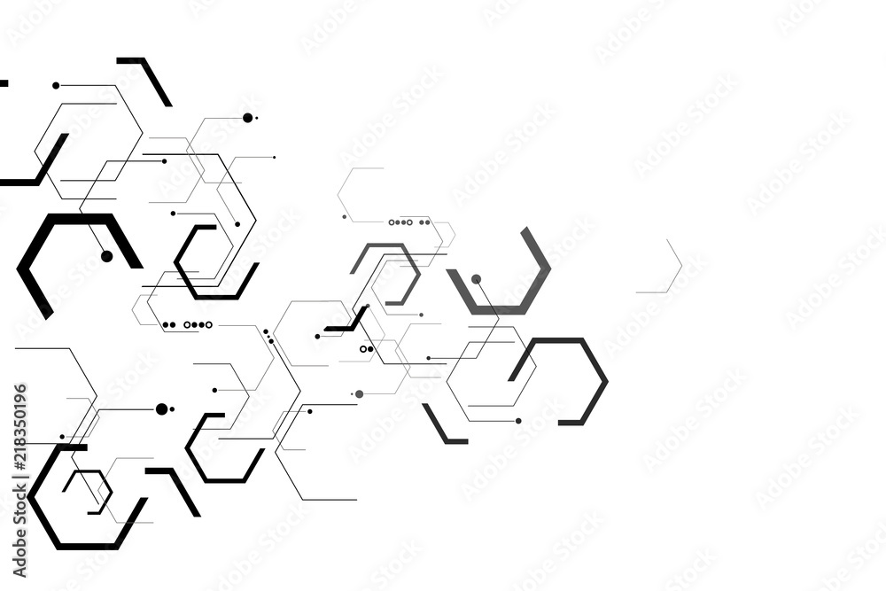 Vector science ant technology concept.
