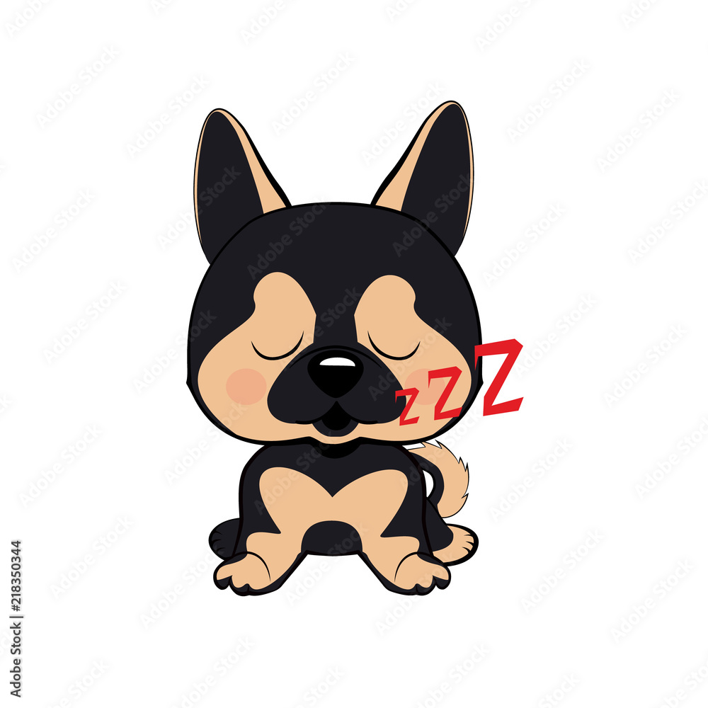 puppy character sleeping on its back, cute funny terrier vector illustration puppy character sleeping on its back, cute funny terrier vector illustration