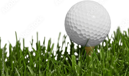 golf ball on a grass