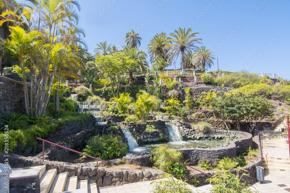 Fototapeta premium Taoro park in Puerto de la Cruz, Tenerife, Canary islands, Spain