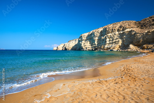 Fototapeta Naklejka Na Ścianę i Meble -  Matala Red Beach - Crete, Greece