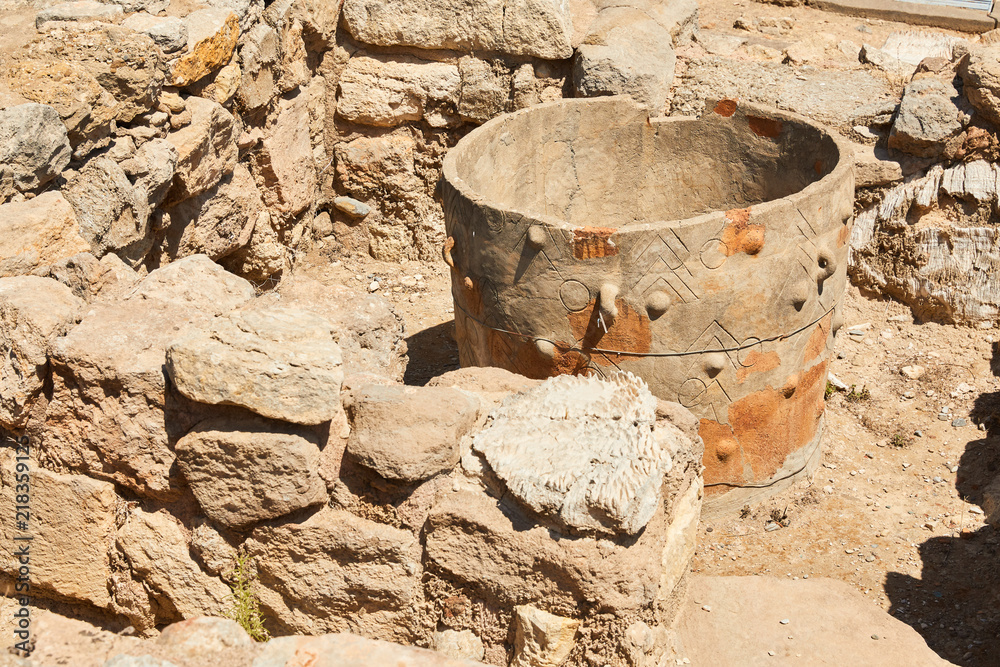 Obraz premium Crete, Greece. Ancient ruines of Knossos palace.
