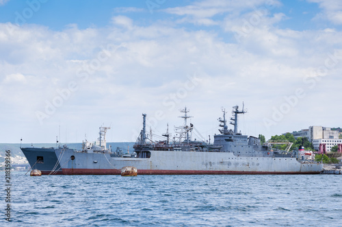 Russia  the peninsula of Crimea  the city of Sevastopol  06 10 2018  Ships in the Black Sea Fleet in the Sevastopol Bay