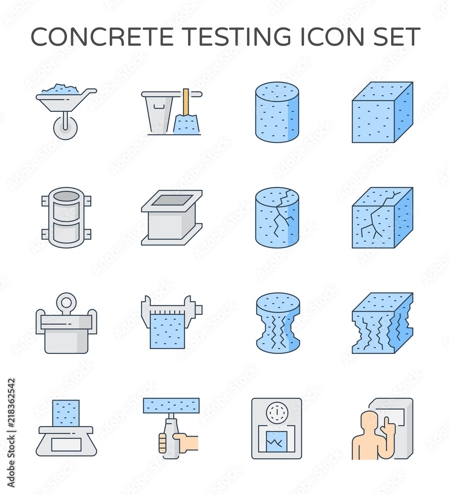 concrete testing icon concrete testing icon