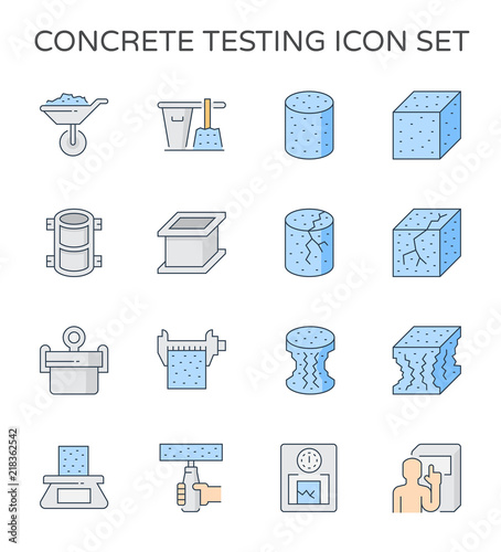 concrete testing icon
