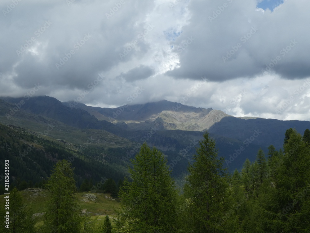 summit rock panorama landscape of the mountains in south tyrol italy europe