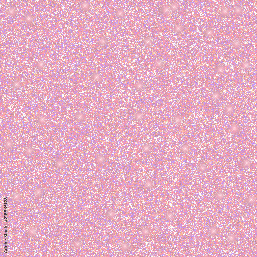 Seamless abstract glitter illustration background of pink mauve and ochre shades with white sparkles - obrazy, fototapety, plakaty 