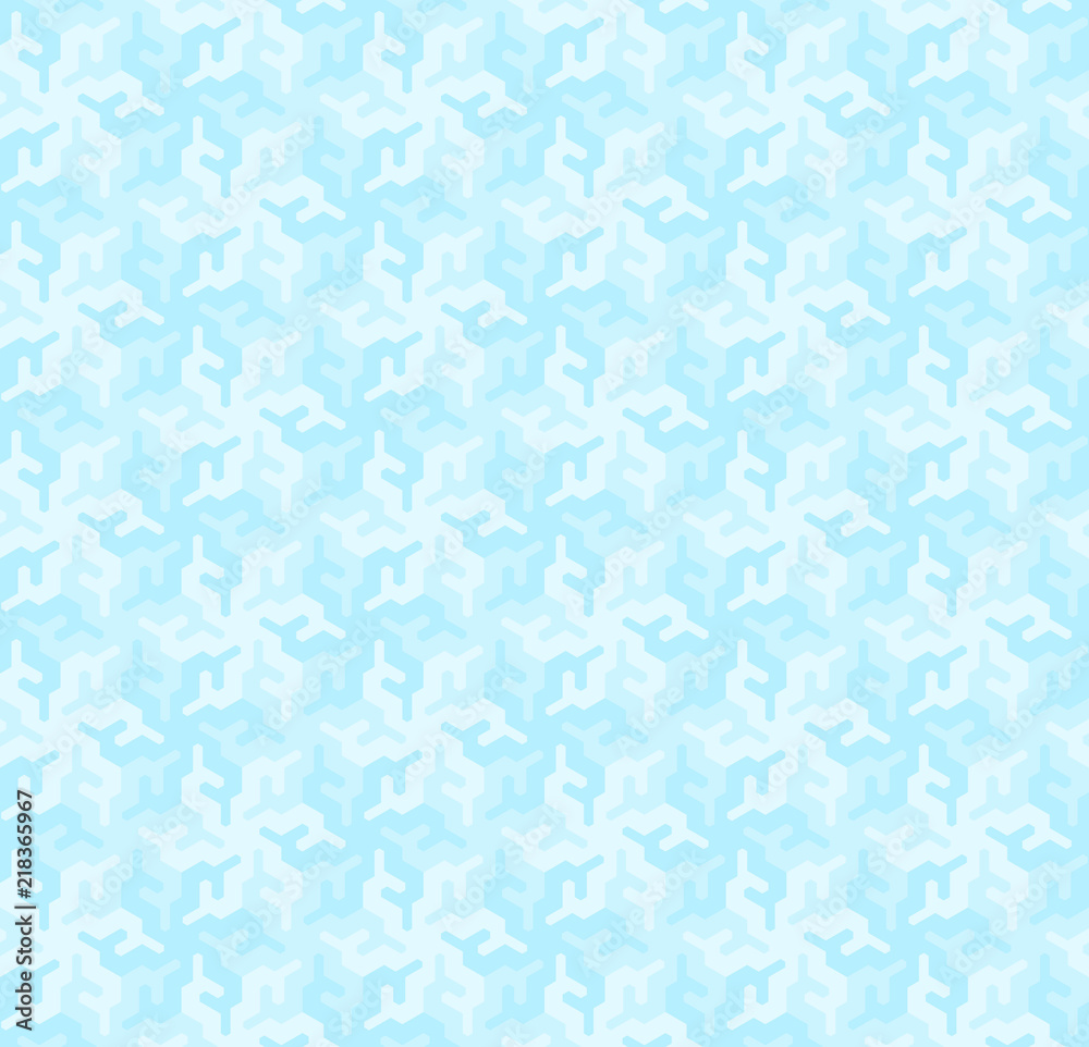 Mosaic from blue snowflakes in techno style. Seamless pattern.
Mosaic from blue snowflakes in techno style. Seamless pattern.