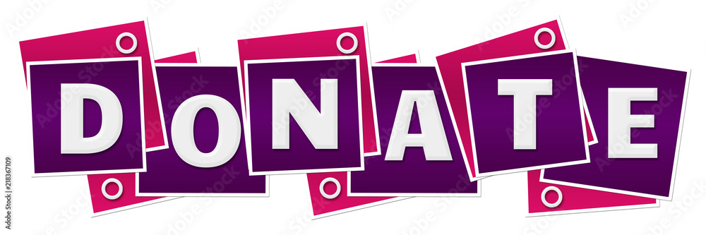 Donate Purple Pink Blocks Rings Donate Purple Pink Blocks Rings