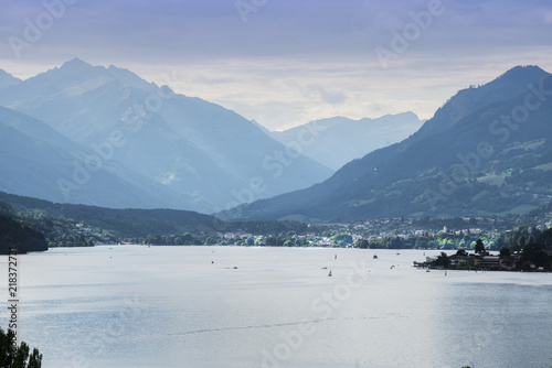 panoramic view of the Millstatter lake, Carinthia, Austria photo
