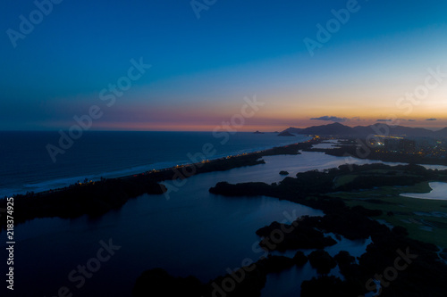 Poente na Lagoa de Jacarepaguá