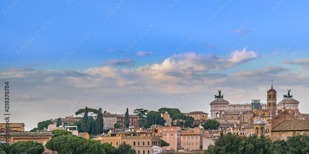 Aerial View Rome Cityscape