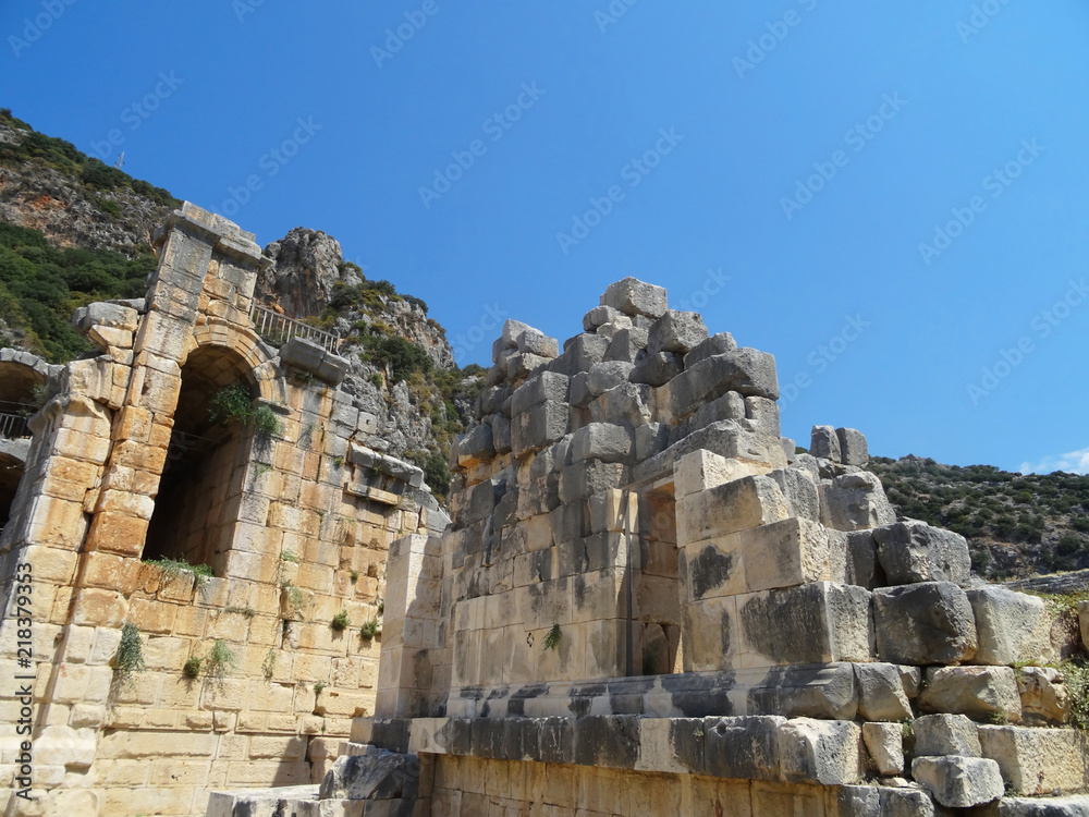 Theater in ancient city Ephesus in Turkey