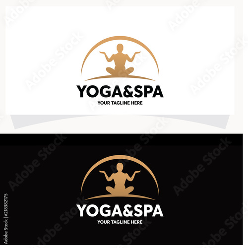 Yoga & Spa Logo Design Template