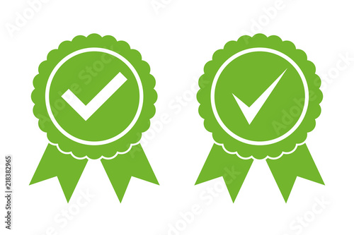 Approved certified icon. Certified seal icon