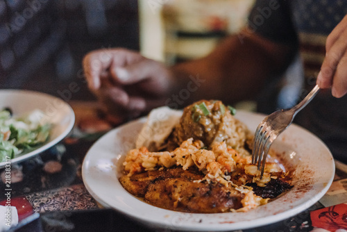 фотографія New Orleans style food on a plate