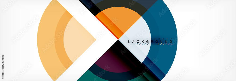 Vector circular geometric abstract background Vector circular geometric abstract background