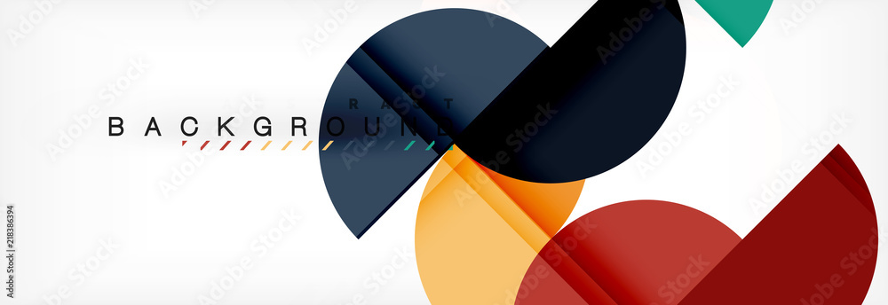 Circle modern geometrical abstract background illustration Circle modern geometrical abstract background illustration