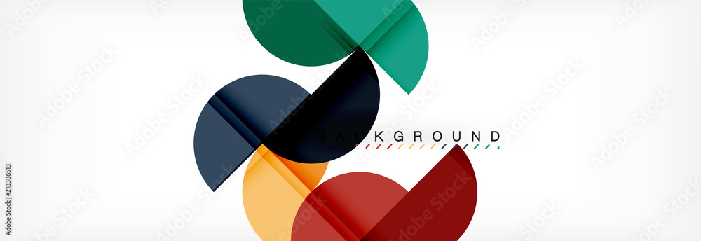Circle modern geometrical abstract background illustration Circle modern geometrical abstract background illustration