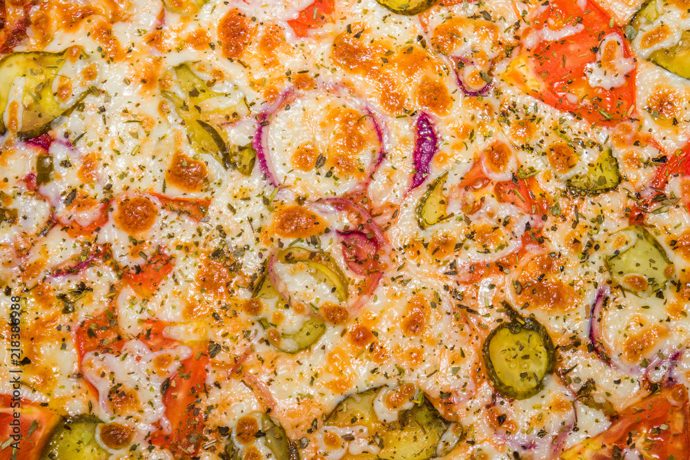 Very tasty fresh pizza from the pizzeria. Various fillings