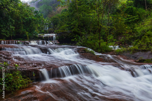 Tad-Wiman-Thip waterfall  Beautiful waterfall in Bung-Kan province  ThaiLand.