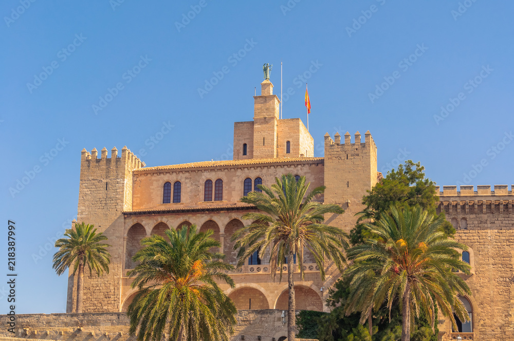 Ancien château musulman, résidence du roi d'espagne à Palma de Majorque