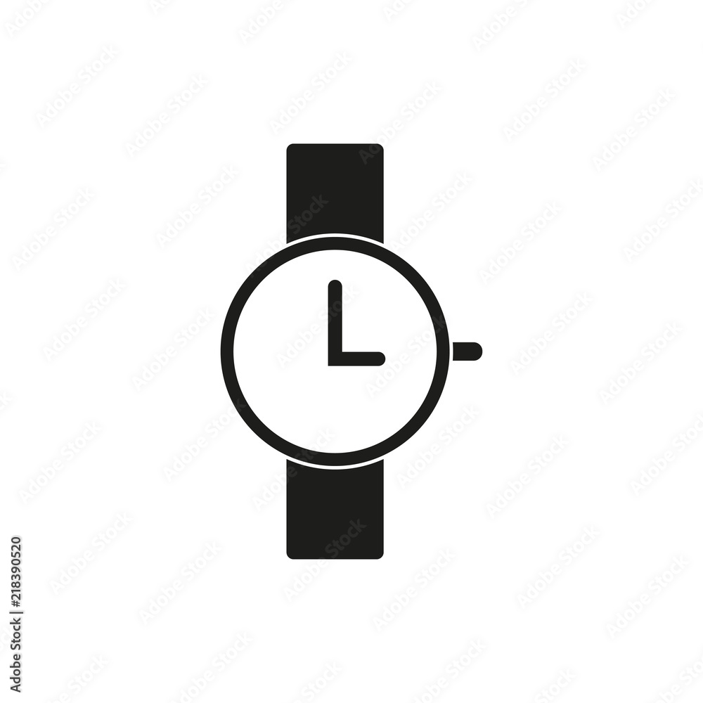 Wrist watch icon, three o'clock Wrist watch icon, three o'clock