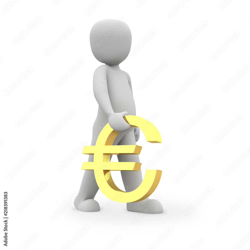 golden euro € sign golden euro € sign