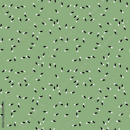 UFO military camouflage seamless pattern in green black and white colors © Ko_Te