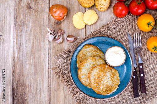 Fried potato pancakes