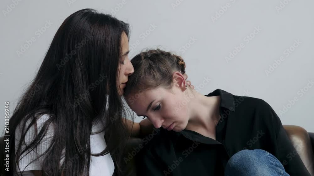 Sad Young Women Supporting Each Other Sad Young Women Supporting Each Other