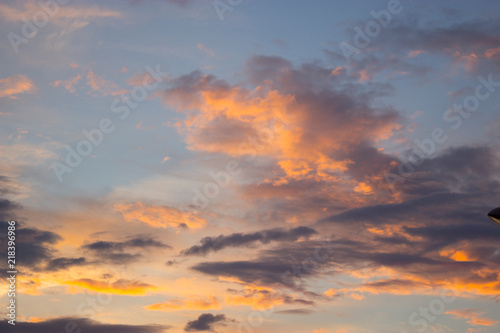 Fototapeta Naklejka Na Ścianę i Meble -  beautiful sunset sky pink and purple clouds