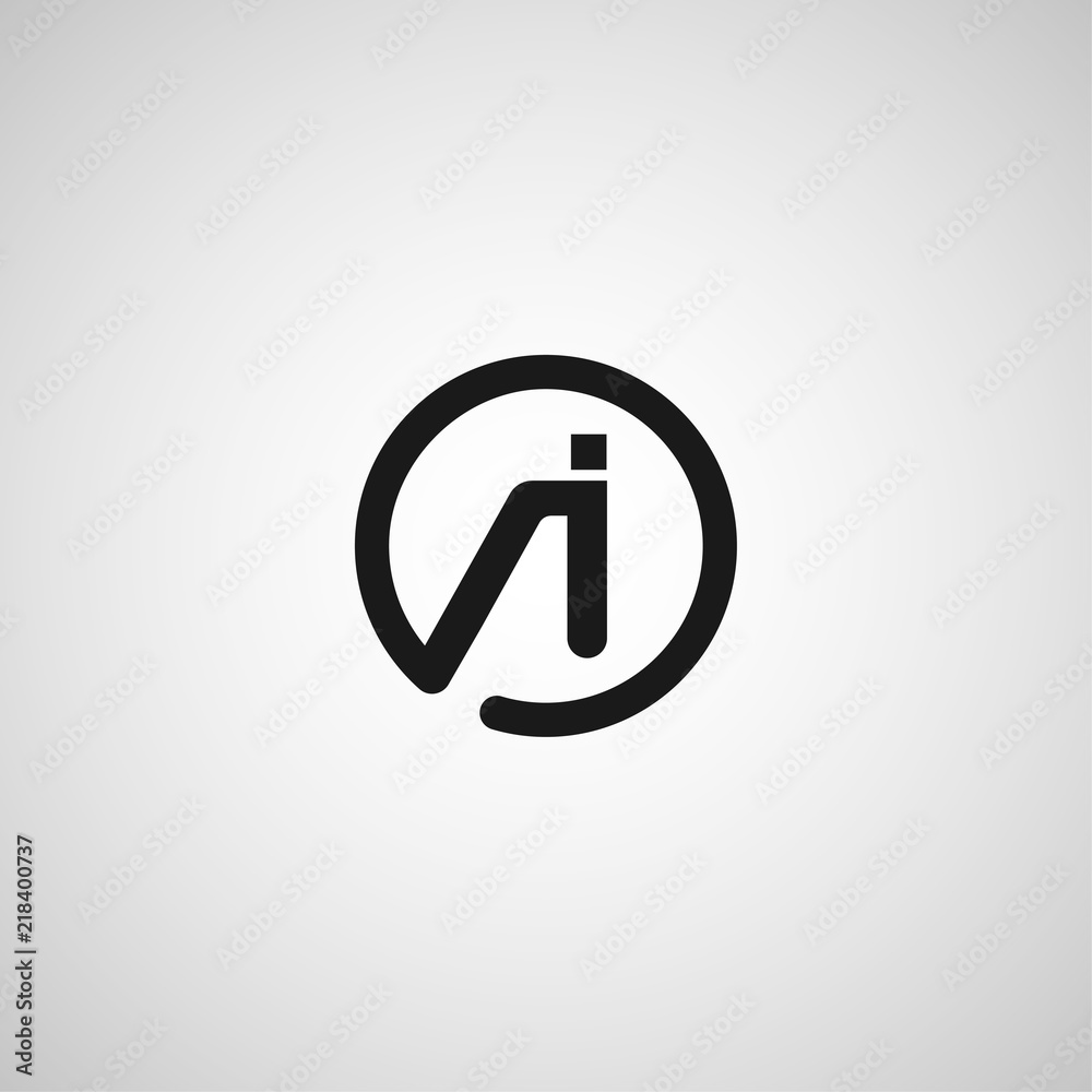 Initial Letter AI Logo Template Design Initial Letter AI Logo Template Design