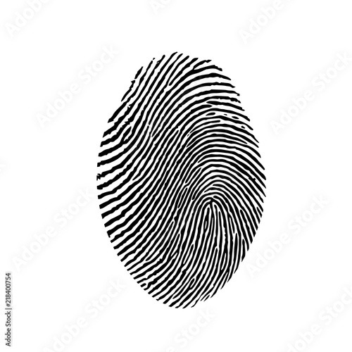 fingerprint. vector image