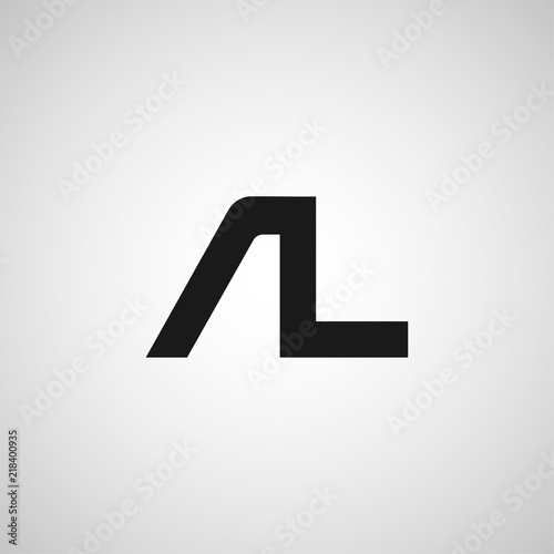 Initial Letter AL Logo Template Design