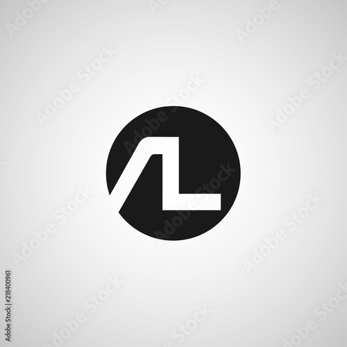 Initial Letter AL Logo Template Design