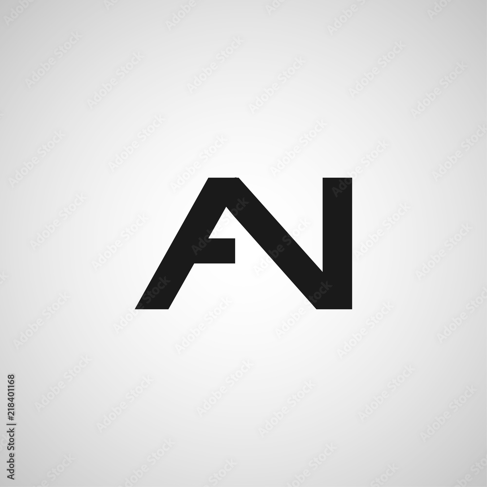 Initial Letter AN Logo Template Design Initial Letter AN Logo Template Design