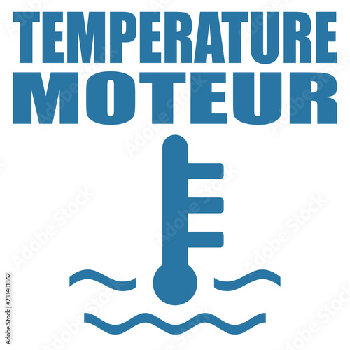Logo température moteur.