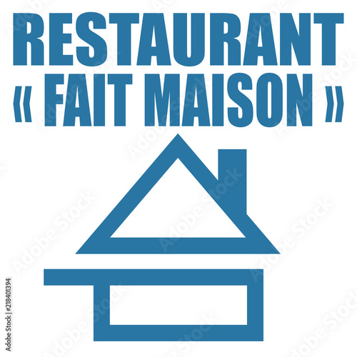 Logo fait maison. Restaurant.