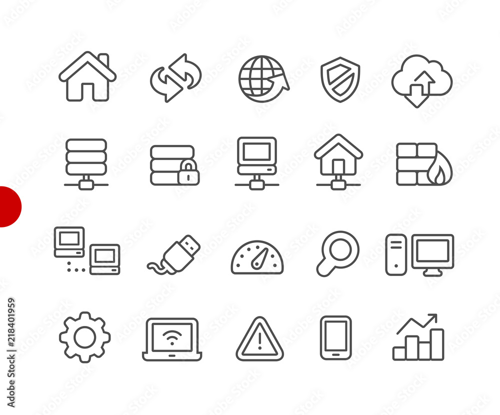 Web Developer Icons // Red Point Series - Vector line icons for your digital or print projects. Web Developer Icons // Red Point Series - Vector line icons for your digital or print projects.