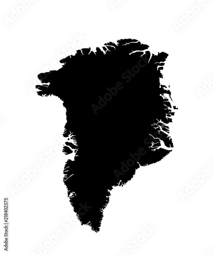 map of Greenland. vector image